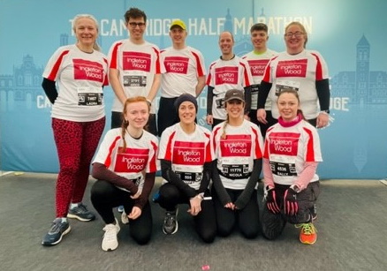 Ingleton Wood Cambridge Half Marathon team 2023