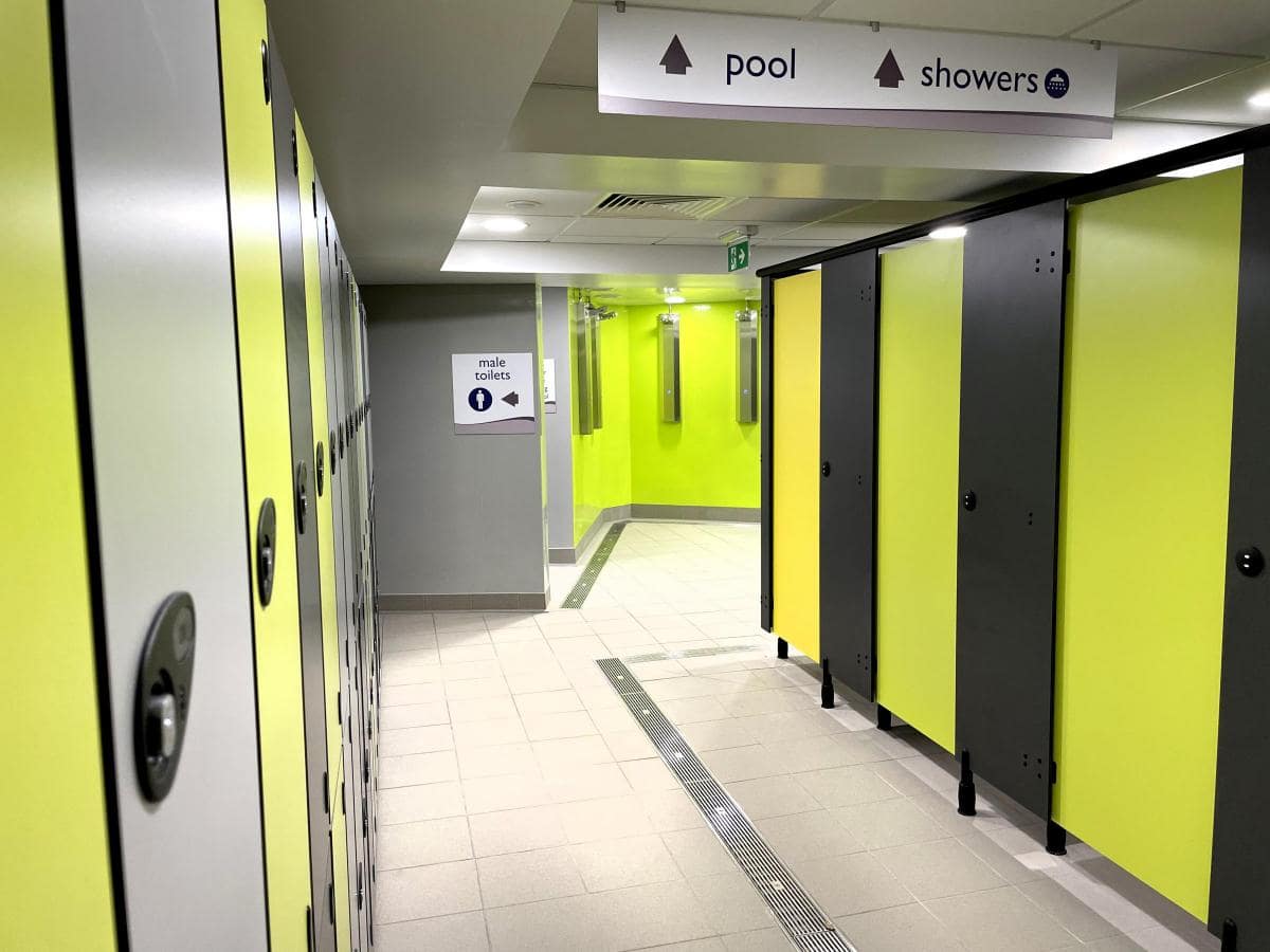 Malvern Splash changing rooms